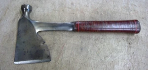 Vintage Douglas Co Hatchet Hammer / Stacked Leather Grip - Picture 1 of 20