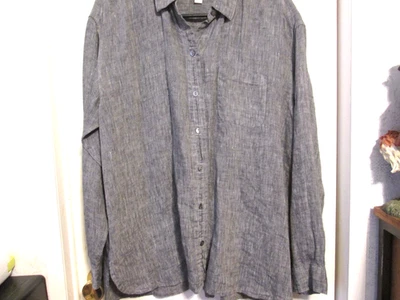 Blusa J.Jill Love Lino Gris 100% Lino Talla Mediana Foto 1 de 4