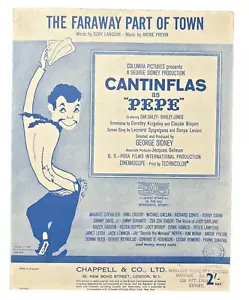 Cantinflas-Pepe (From Film Pepe)-1960 UK Sheet Music-Piano/Vocal-Scarce! - Picture 1 of 13