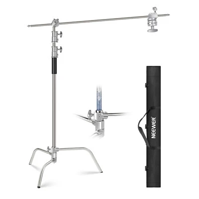 NEEWER 10Ft Light C-Stand & 4Ft Extension Boom Arm 2 peças cabeça de aderência e bolsa de transporte - Imagem 1 de 4