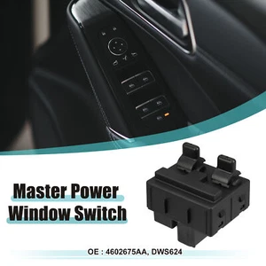 DWS624 Front Left Driver Side Master Power Window Switch for Jeep Wrangler 2DOOR - Picture 1 of 9