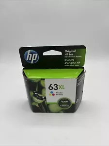 HP 63XL Color Ink Cartridge F6U63AN NEW GENUINE - Picture 1 of 5