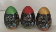 Jurassic World Captivz Color Change Edition 3 Pop N' Lock Dino In Slime Eggs