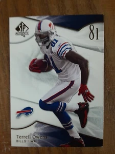 2009 SP Authentic 17 Terrell Owens Buffalo Bills Football Card - Picture 1 of 2