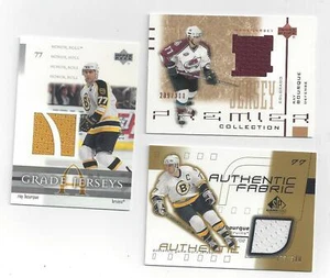RAYMOND  BOURQUE JERSEY  CARD LOT (B) UD PREMIER COLLECTION PLUS OTHERS - Picture 1 of 2