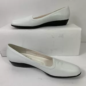 SELBY Comfort Flex Mujer 9.5S Zapatos Planos Cuña Mocasín Blanco - Imagen 1 de 10
