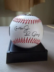 Vtg GHRIG & RIPKIN IRONMEN collect baseball Souvenir Ball NY Yankees Orioles MLB - Picture 1 of 5