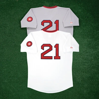 Roger Clemens 1976 Boston Red Sox Cooperstown Home Road Throwback Jersey - Image 1 of 2