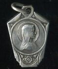 Vintage French Catholic Art Deco Our Lady Of Lourdes Medal