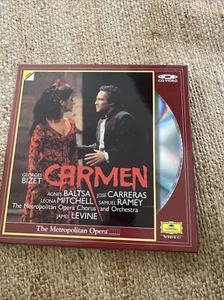 CD / VIDEO LASERDISC BOX SET: Carmen: The Metropolitan Opera: Georges Bizet - Picture 1 of 3