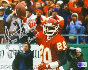Foto firmada por Deron Cherry de KC Chiefs #1 AUTO - 3x todas profesionales - Imagen 1 de 1