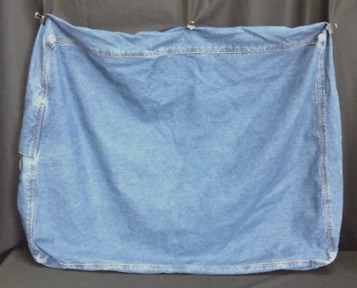 Pottery Barn Basic REPLACEMENT l/s chair SEAT SLIPCOVER ONLY Denim Blue MARK - Image 1 of 3