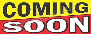 3'x8' COMING SOON BANNER Outdoor Sign LARGE New Store Grand Opening Now Open - Picture 1 of 3