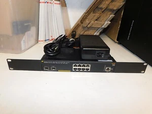 HPE ARUBA 2930F JL258A 8 PORTS POE+ MANAGED SWITCH 2 PORTS 10GBE SFP+ W/PWR/RM - Picture 1 of 9