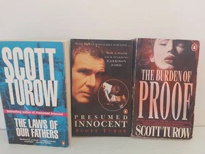The Burden of Proof/Presumed Innocent + 1 Other by Scott Turow -3 Books(PB,1991) - Picture 1 of 4