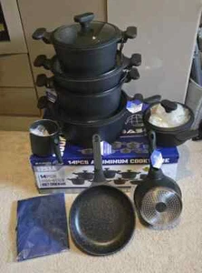 Juego de utensilios de cocina de aluminio de 14 piezas cacerola antiadherente sartén COCINA - Imagen 1 de 2