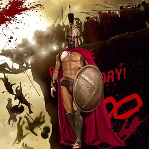 1/6 300 Spartans Backdrop 15"x15" - Ideal For 1/6 King Leonidas 12" - Picture 1 of 4