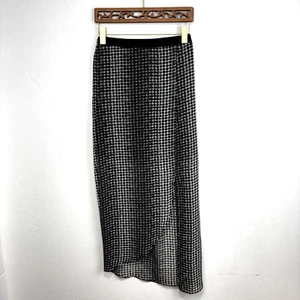BCBGeneration Maxi Gonna Trasparente a Strati Griglia Bianco e Nero Pull On Casual Donna - Foto 1 di 7