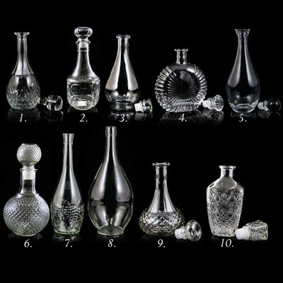 Glasflasche Weinkaraffe Dekantierer Liköre , Cognac , Whisky - Bild 1 von 4