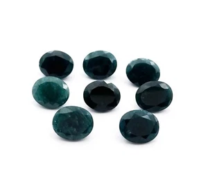 Natural Teal Grandidierite Oval Cut Loose Gemstone 2 Pcs 10*12 MM 9 CT - Picture 1 of 5