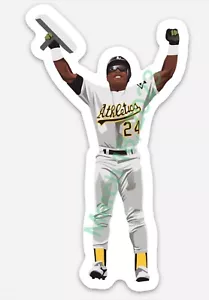Rickey Henderson Oakland A'S Sticker - MLB Baseball Bash Brothers - Picture 1 of 1