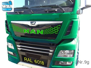 W.B.A. Aufkleber im Set passend für Man Emblem TGXEuro6ab Bj. 2013-19 RAL6018 9g - Bild 1 von 5