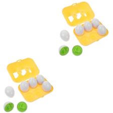  12 Pcs Matching Eggs Toy Toddler Fruits and Vegetables Puzzle