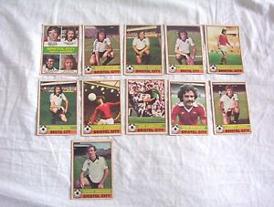 vintage Topps 1977/78 Football cards Bristol City lot.