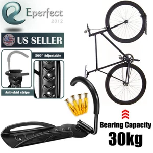 Wandhalterung vertikal Fahrradständer Hakenhalter Fahrradaufhänger Aufbewahrungssystem Garage - Bild 1 von 8