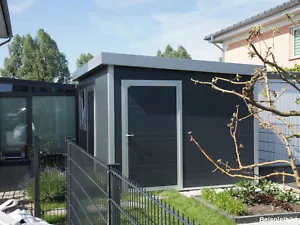 GO-ISO - hochwertiges Gartenhaus isoliert - anthrazitgrau - 4,00 x 3,00 m - Bild 1 von 5
