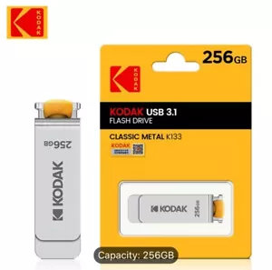 KODAK USB3.1 Flash Drive Memory Storage OTG Type C 256 gb for Cellphone USA - Picture 1 of 4