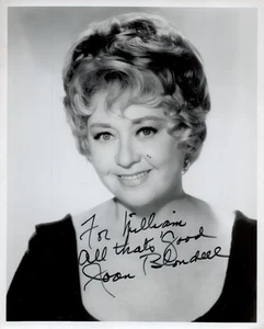 JOAN BLONDELL Signed Photograph - Film Star Actress - 10"x8" reprint - Picture 1 of 1