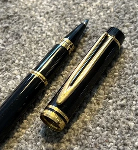 SUPERB WATERMAN LE MAN ROLLERBALL PEN-BLACK GT-FRANCE-FREE POST! (A9) - Foto 1 di 7