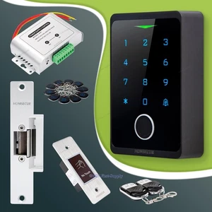 HOMSECUR Weatherproof IP66 APP WIFI Fingerprint PIN Access Control Touch Keypad - Picture 1 of 10