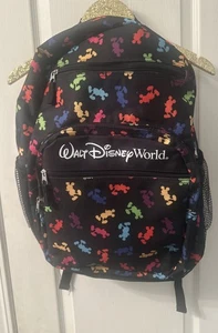 Walt Disney World Parks Backpack Colorful Mickey Mouse Silhouettes Rainbow - Picture 1 of 11