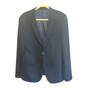 Giacca blazer uomo Topman blu navy taglia 42 regular fit business casual preppy - Foto 1 di 8