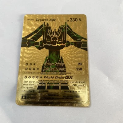 Zygarde GX 230hp Gold Foil Fan Art Card World Order Gx 🔥🔥🔥￼ - Image 1 of 2
