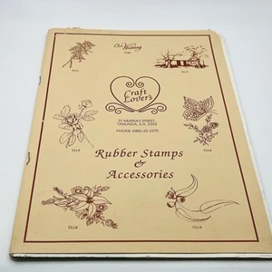 StampArt Craft lovers Rubber Stamps & Accessories Catalogue Vintage - Picture 1 of 3