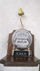 Vintage Duncan Stromzähler Tischlampe MF-A Industrieleuchte TOP ZUSTAND FUNKTIONIERT - Bild 1 von 14