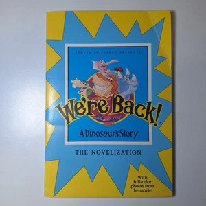 We're Back Dinosaur Book Movie Color Photos Steven Spielberg Cartoon Vintage 90s - Picture 1 of 6