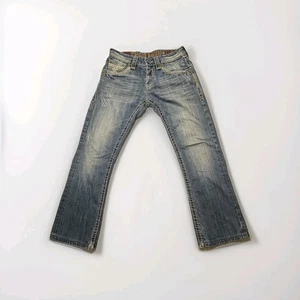 Rock Revival Timothy Boot Bootcut Buckle Distressed Denim Jeans 32x30 gemessen - Bild 1 von 11