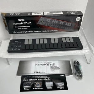 Korg nanoKEY2 USB MIDI Keyboard Controller Schwarz 25 Tasten Neu Open Box - Bild 1 von 15