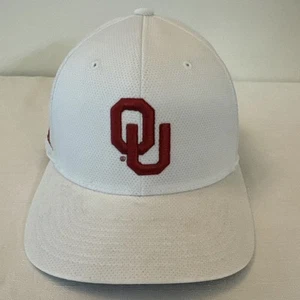 Sombrero Flexible Colegial Blanco OU Oklahoma Sooners Top Of The World One Fit S/M - Imagen 1 de 6