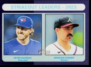 Strikeout Leaders 2024 Topps Heritage High Series Hot Box Chrome Braves - Imagen 1 de 2