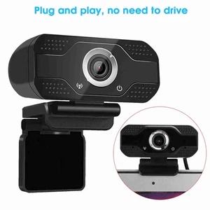 1080P Desktop Computer Camera With Microphone Plug And Play For Online PSSY - Picture 1 of 24