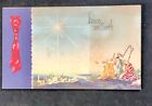 2 Vintage 1940s Small Merry Christmas Cards frm WWII Scrapbook 1944-1945 Holiday