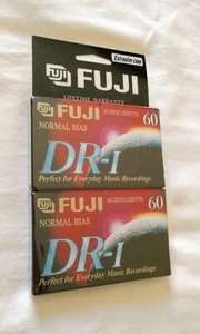 Fuji DR-I Normal Bias Audio Cassette 2 Pack Tapes 60 Min Neu in Verpackung - Bild 1 von 2