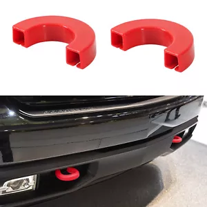 Front Bumper Tow Hook Trailer Cover Trim For Chevy Silverado 1500 2007-2024 RED - Picture 1 of 9