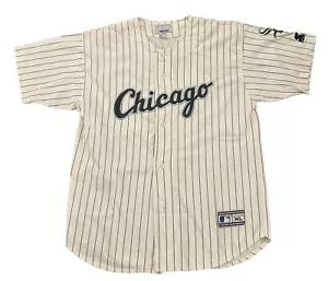 Chicago White Sox Jersey XL Starter Mens Vintage White Missing Button - Picture 1 of 8