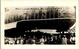WW1 Beobachtungsballon Soissons Sektor, National Woolen Mills Ad RPPC 1919 VV1 - Bild 1 von 2